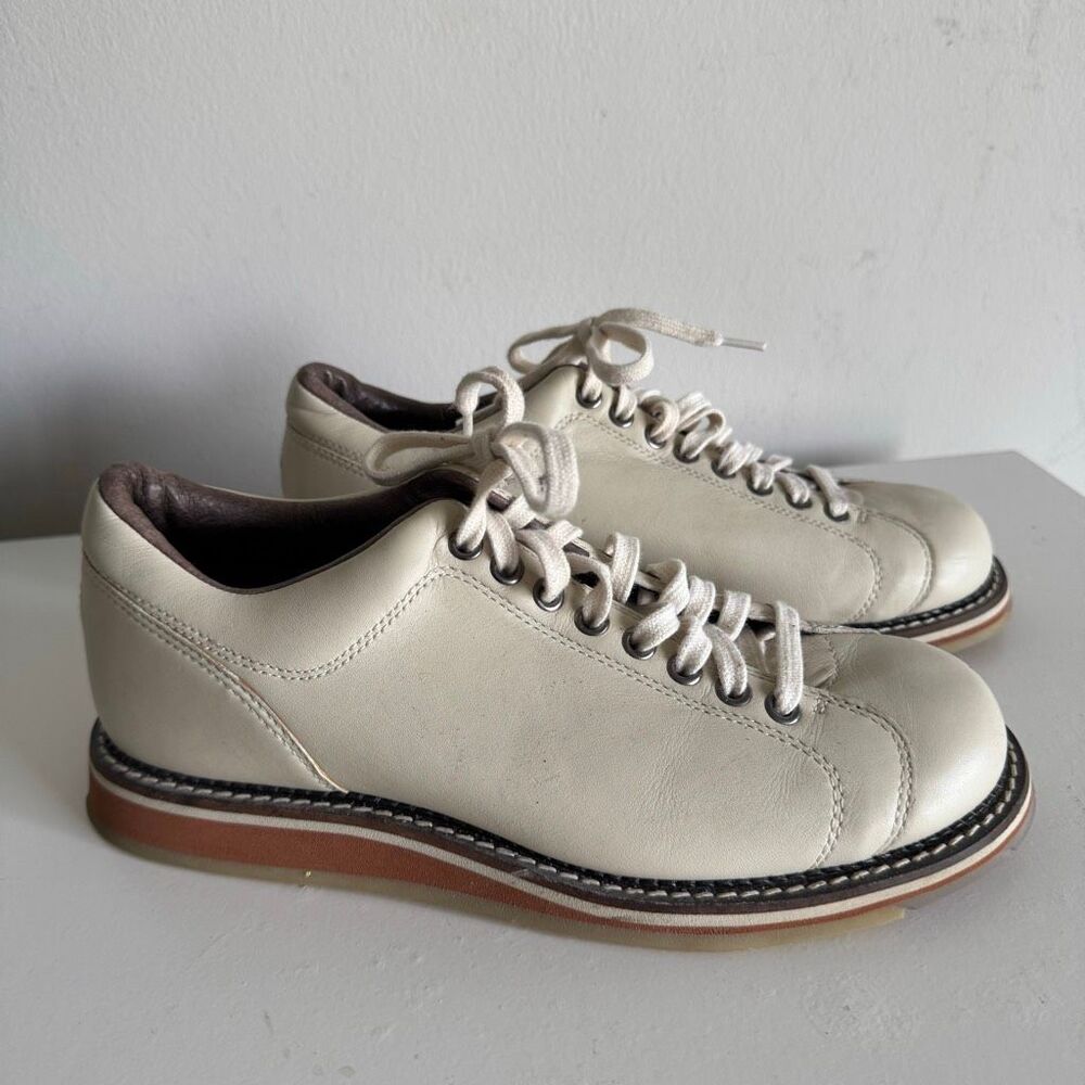 Hyde Women’s Leather Bowling Shoes Size10 Crème - Picture 5 of 8
